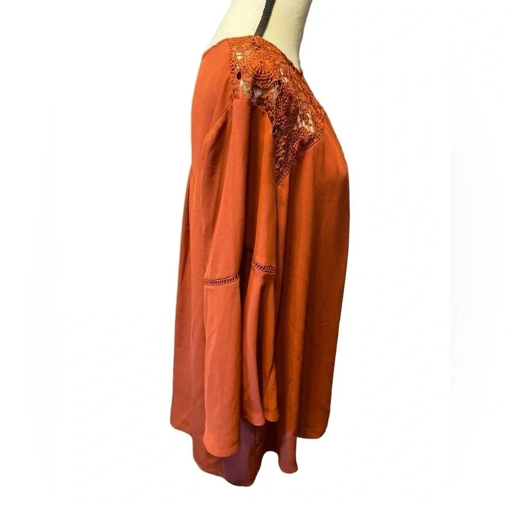 Rust Colored Flowy Top - image 3